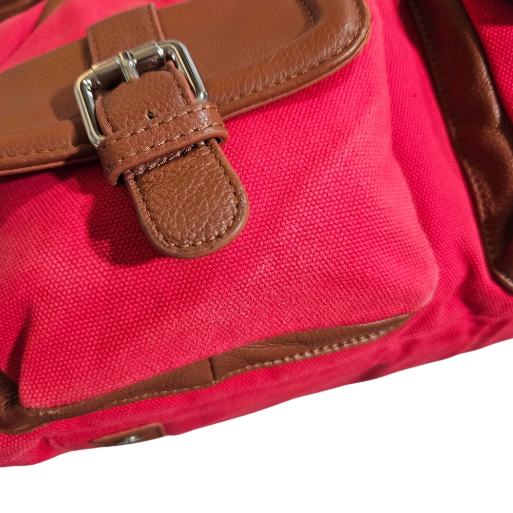 Lily Jade Canvas&Leather DiaperBag Crossbody Purse - Picture 10 of 15